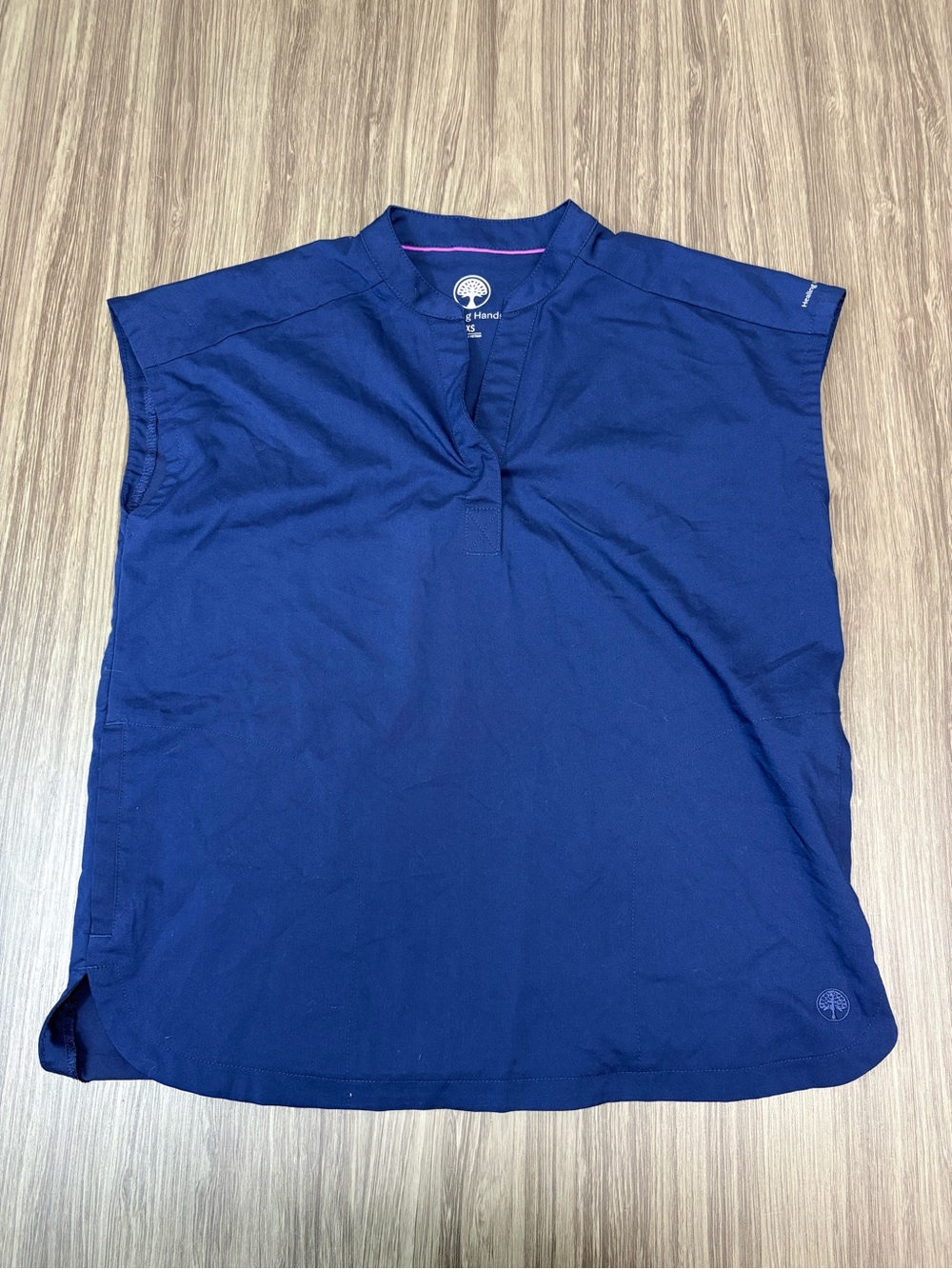 Healing Hands Navy Scrub Top Size XS